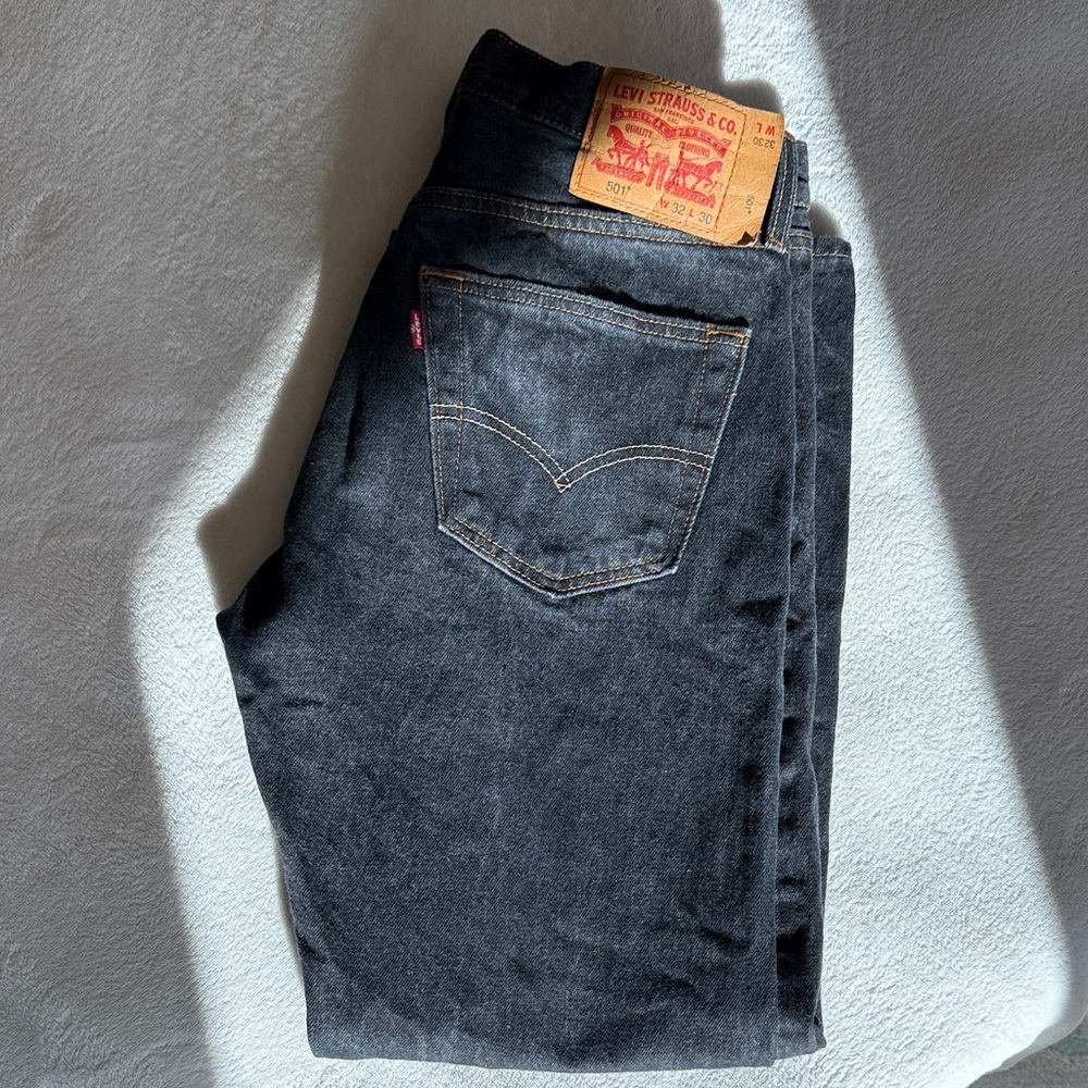 Levi's Men's Dark Gray Straight Jeans